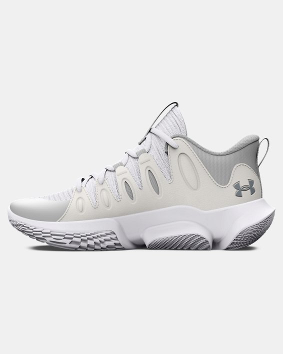 Women's UA Flow Breakthru 4 Basketball Shoes in White image number 1